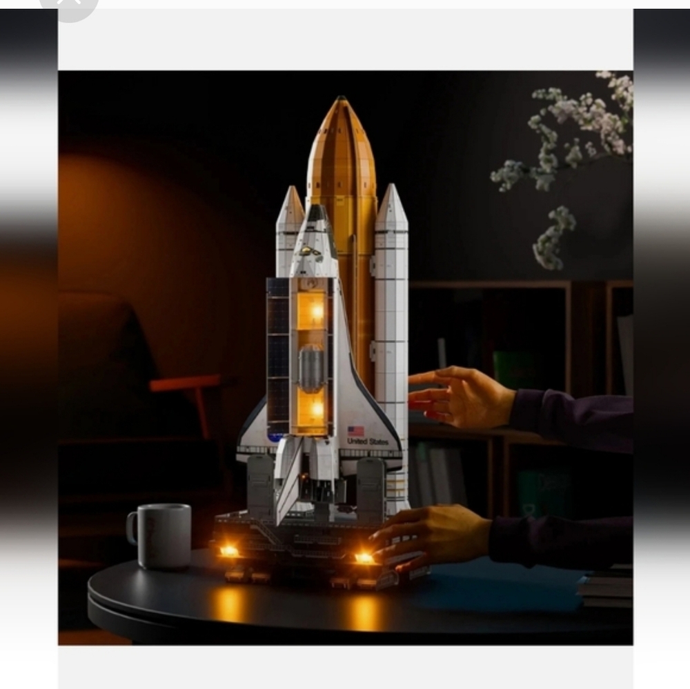 4D Build Space Shuttle 3D Model Kit with LED Lights Architect Series